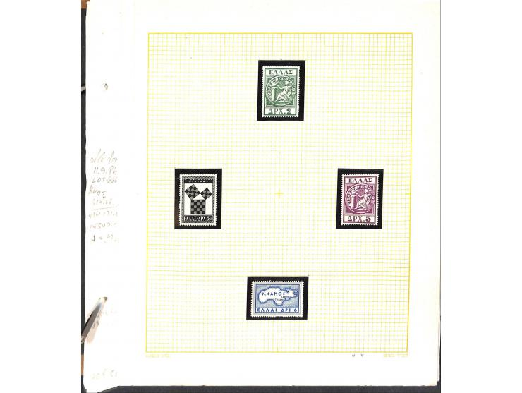 1861/1972, am Anfang meist gestempelte und ungebrauchte Sammlung auf selbstgestalteten Albenblättern, dabei guter Teil große 