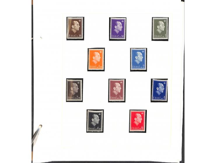 1861/1972, am Anfang meist gestempelte und ungebrauchte Sammlung auf selbstgestalteten Albenblättern, dabei guter Teil große 