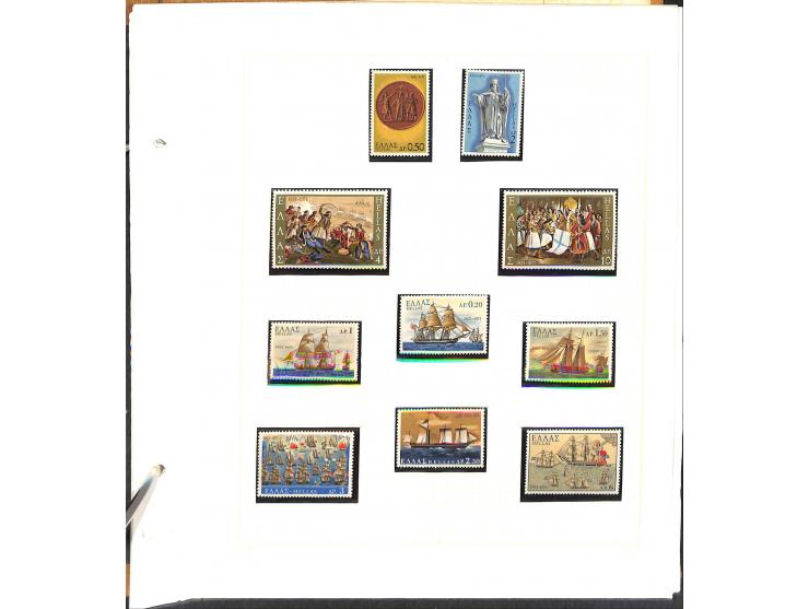 1861/1972, am Anfang meist gestempelte und ungebrauchte Sammlung auf selbstgestalteten Albenblättern, dabei guter Teil große 