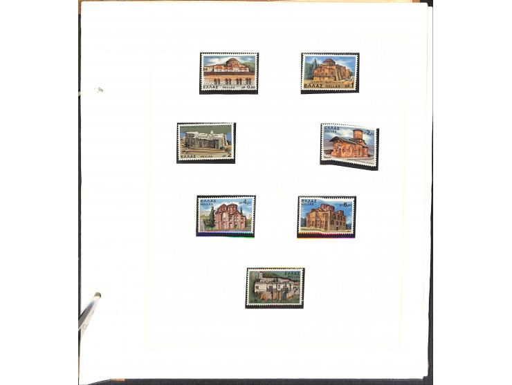 1861/1972, am Anfang meist gestempelte und ungebrauchte Sammlung auf selbstgestalteten Albenblättern, dabei guter Teil große 