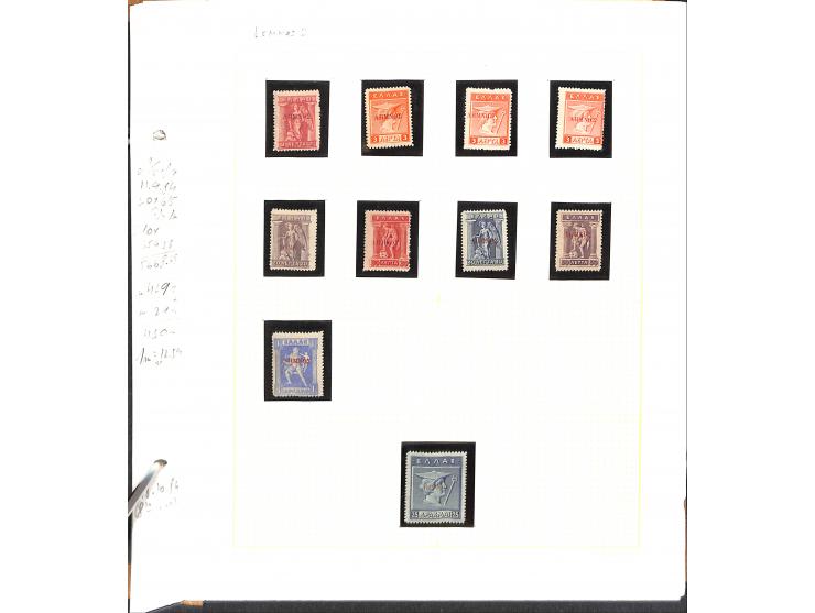 1861/1972, am Anfang meist gestempelte und ungebrauchte Sammlung auf selbstgestalteten Albenblättern, dabei guter Teil große 