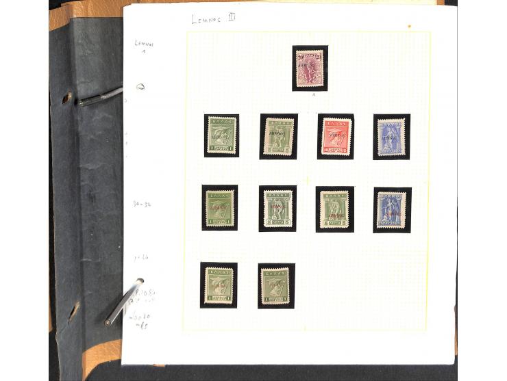 1861/1972, am Anfang meist gestempelte und ungebrauchte Sammlung auf selbstgestalteten Albenblättern, dabei guter Teil große 