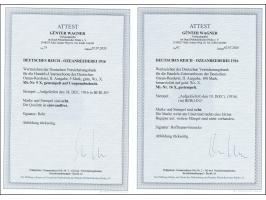 1916, Ausgabe mit Wasserzeichen 5 M.- 100 M. kpl., dabei 75 M. mit Wz. 'fallende Stufen', alle mit sauberen Stempeln von Berl