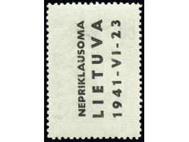 1941, Majakowski 80 K. mit zusätzlichem Aufdruck auf der Gummiseite, postfrisch, tadellos, eine sehr seltene Marke, unsignier