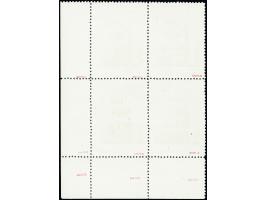 Hauptpavillon SSR 50 K., Viererblock aus der rechten untere Bogenecke, ​sauber gestempelt, tadellos, bei einer Auflage von nu