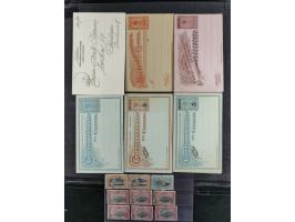 1894/1961 (ca.), ungebrauchte, gebrauchte und Briefe Sammlung, inkl. Ganzsachen, einige bessere Stücke wie z.B. 15 c. Antwort