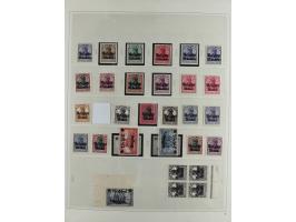1914/18, postfrische und ungebrauchte Sammlung, dabei viele Farben und Aufdruckvariante wie z.B. Belgien Mi.-Nr. 16bII, 24IB,