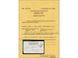 Wells, Fargo &amp; Co, Virginia City Pony Express, printed frank with black “PAID 25 Cts.” surcharge below, denoting the rate