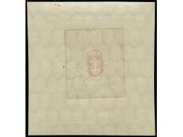 1922, Großes Staatswappen 100 M. metallischgrün/rot, Einzelabzug im Kleinbogenformat (54x57mm), stehendes Wasserzeichen, mit 