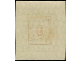 1922, Großes Staatswappen 100 M. metallischgrün/rot, Einzelabzug im Kleinbogenformat (54x63mm), stehendes Wasserzeichen, mit 