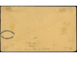 Wells, Fargo &amp; Co, Virginia City Pony Express, printed frank with black “PAID 25 Cts.” surcharge below, denoting the rate