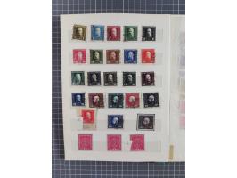 1850/1918 (ca.), postfrische, ungebrauchte und gestempelte Partie in vier Steckbüchern, dabei Stempel, Besonderheiten, ungezä