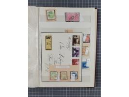 1850/1918 (ca.), postfrische, ungebrauchte und gestempelte Partie in vier Steckbüchern, dabei Stempel, Besonderheiten, ungezä