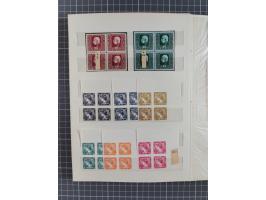 1850/1918 (ca.), postfrische, ungebrauchte und gestempelte Partie in vier Steckbüchern, dabei Stempel, Besonderheiten, ungezä