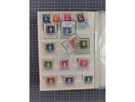 1850/1918 (ca.), postfrische, ungebrauchte und gestempelte Partie in vier Steckbüchern, dabei Stempel, Besonderheiten, ungezä