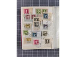 1850/1918 (ca.), postfrische, ungebrauchte und gestempelte Partie in vier Steckbüchern, dabei Stempel, Besonderheiten, ungezä