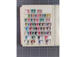 1850/1918 (ca.), postfrische, ungebrauchte und gestempelte Partie in vier Steckbüchern, dabei Stempel, Besonderheiten, ungezä