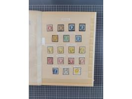 1850/1918 (ca.), postfrische, ungebrauchte und gestempelte Partie in vier Steckbüchern, dabei Stempel, Besonderheiten, ungezä