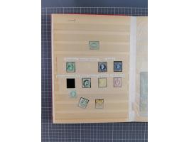 1850/1918 (ca.), postfrische, ungebrauchte und gestempelte Partie in vier Steckbüchern, dabei Stempel, Besonderheiten, ungezä