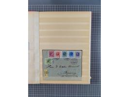 1850/1918 (ca.), postfrische, ungebrauchte und gestempelte Partie in vier Steckbüchern, dabei Stempel, Besonderheiten, ungezä