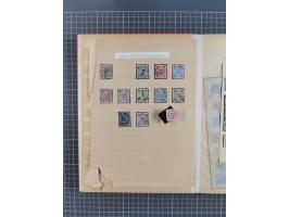 1850/1918 (ca.), postfrische, ungebrauchte und gestempelte Partie in vier Steckbüchern, dabei Stempel, Besonderheiten, ungezä