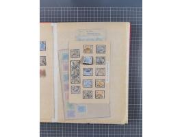 1850/1918 (ca.), postfrische, ungebrauchte und gestempelte Partie in vier Steckbüchern, dabei Stempel, Besonderheiten, ungezä