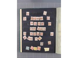 1850/1918 (ca.), postfrische, ungebrauchte und gestempelte Partie in vier Steckbüchern, dabei Stempel, Besonderheiten, ungezä