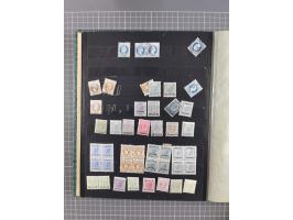 1850/1918 (ca.), postfrische, ungebrauchte und gestempelte Partie in vier Steckbüchern, dabei Stempel, Besonderheiten, ungezä