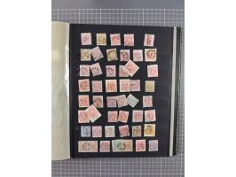 1850/1918 (ca.), postfrische, ungebrauchte und gestempelte Partie in vier Steckbüchern, dabei Stempel, Besonderheiten, ungezä