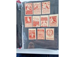 VIGNETTEN: 1896/1960 (ca.), hochinteressanter Bestand mit einigen Tausend Vignetten, Verschluss- und Siegelmarken, später Spe