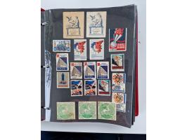 VIGNETTEN: 1896/1960 (ca.), hochinteressanter Bestand mit einigen Tausend Vignetten, Verschluss- und Siegelmarken, später Spe