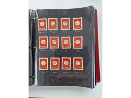 VIGNETTEN: 1896/1960 (ca.), hochinteressanter Bestand mit einigen Tausend Vignetten, Verschluss- und Siegelmarken, später Spe