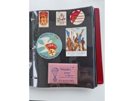 VIGNETTEN: 1896/1960 (ca.), hochinteressanter Bestand mit einigen Tausend Vignetten, Verschluss- und Siegelmarken, später Spe