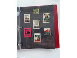 VIGNETTEN: 1896/1960 (ca.), hochinteressanter Bestand mit einigen Tausend Vignetten, Verschluss- und Siegelmarken, später Spe