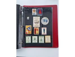 VIGNETTEN: 1896/1960 (ca.), hochinteressanter Bestand mit einigen Tausend Vignetten, Verschluss- und Siegelmarken, später Spe