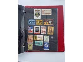 VIGNETTEN: 1896/1960 (ca.), hochinteressanter Bestand mit einigen Tausend Vignetten, Verschluss- und Siegelmarken, später Spe