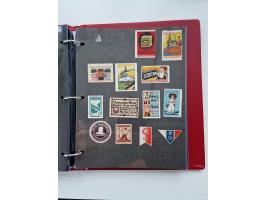 VIGNETTEN: 1896/1960 (ca.), hochinteressanter Bestand mit einigen Tausend Vignetten, Verschluss- und Siegelmarken, später Spe