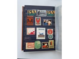 VIGNETTEN: 1896/1960 (ca.), hochinteressanter Bestand mit einigen Tausend Vignetten, Verschluss- und Siegelmarken, später Spe