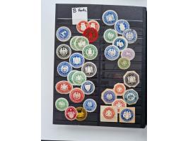 VIGNETTEN: 1896/1960 (ca.), hochinteressanter Bestand mit einigen Tausend Vignetten, Verschluss- und Siegelmarken, später Spe