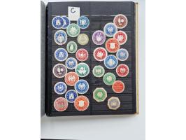 VIGNETTEN: 1896/1960 (ca.), hochinteressanter Bestand mit einigen Tausend Vignetten, Verschluss- und Siegelmarken, später Spe