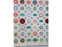 VIGNETTEN: 1896/1960 (ca.), hochinteressanter Bestand mit einigen Tausend Vignetten, Verschluss- und Siegelmarken, später Spe