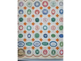 VIGNETTEN: 1896/1960 (ca.), hochinteressanter Bestand mit einigen Tausend Vignetten, Verschluss- und Siegelmarken, später Spe