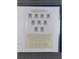 1868/99, mint never hinged/unused and used collection with covers, highly specialized with the overprint settings, plenty of 