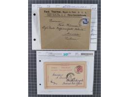 1873/1918, Partie von 63 Briefen und Karten, Erhaltung von etwas fehlerhaft bis meist Pracht, ab einem großen Brieffragment m