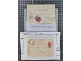 1873/1918, Partie von 63 Briefen und Karten, Erhaltung von etwas fehlerhaft bis meist Pracht, ab einem großen Brieffragment m