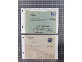 1873/1918, Partie von 63 Briefen und Karten, Erhaltung von etwas fehlerhaft bis meist Pracht, ab einem großen Brieffragment m