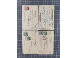 1873/1918, Partie von 63 Briefen und Karten, Erhaltung von etwas fehlerhaft bis meist Pracht, ab einem großen Brieffragment m