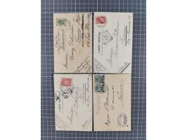 1873/1918, Partie von 63 Briefen und Karten, Erhaltung von etwas fehlerhaft bis meist Pracht, ab einem großen Brieffragment m