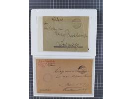 1873/1918, Partie von 63 Briefen und Karten, Erhaltung von etwas fehlerhaft bis meist Pracht, ab einem großen Brieffragment m