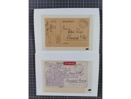 1873/1918, Partie von 63 Briefen und Karten, Erhaltung von etwas fehlerhaft bis meist Pracht, ab einem großen Brieffragment m